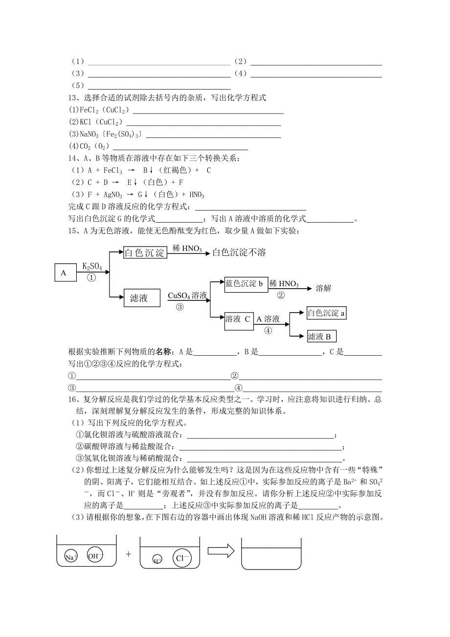 初中化学酸和碱知识点总结_第5页