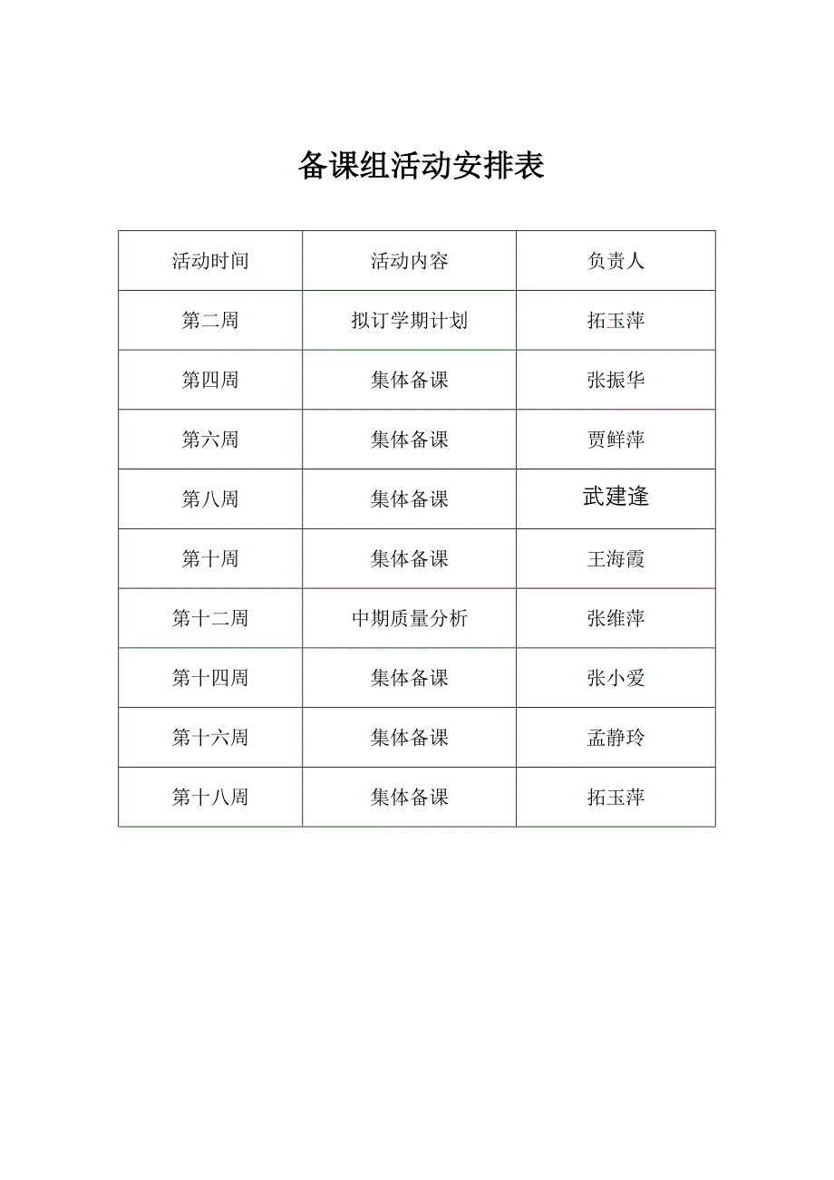 英语备课组计划八年级上_第3页