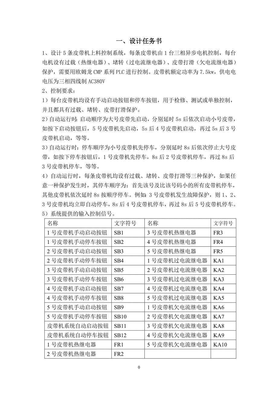 plc五条皮带课程设计_第2页