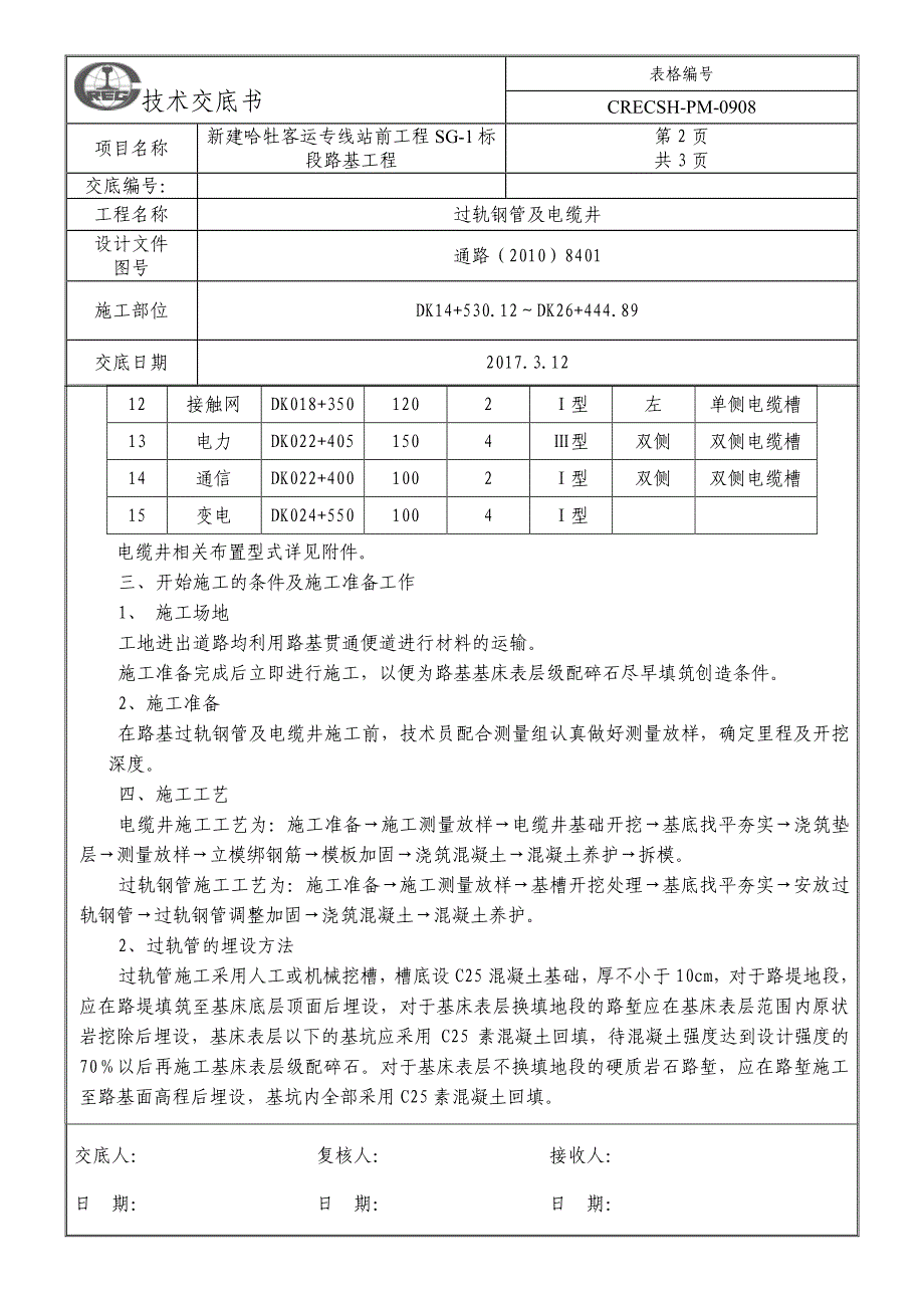 过轨钢管及电缆井技术交底_第2页