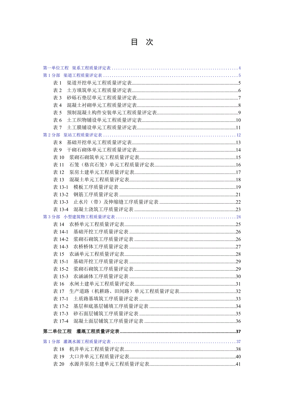 辽宁省农村水利工程施工质量评定表_第2页