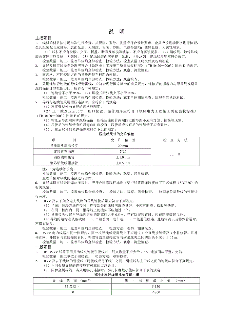 导线架设检验批质量验收记录表_第1页