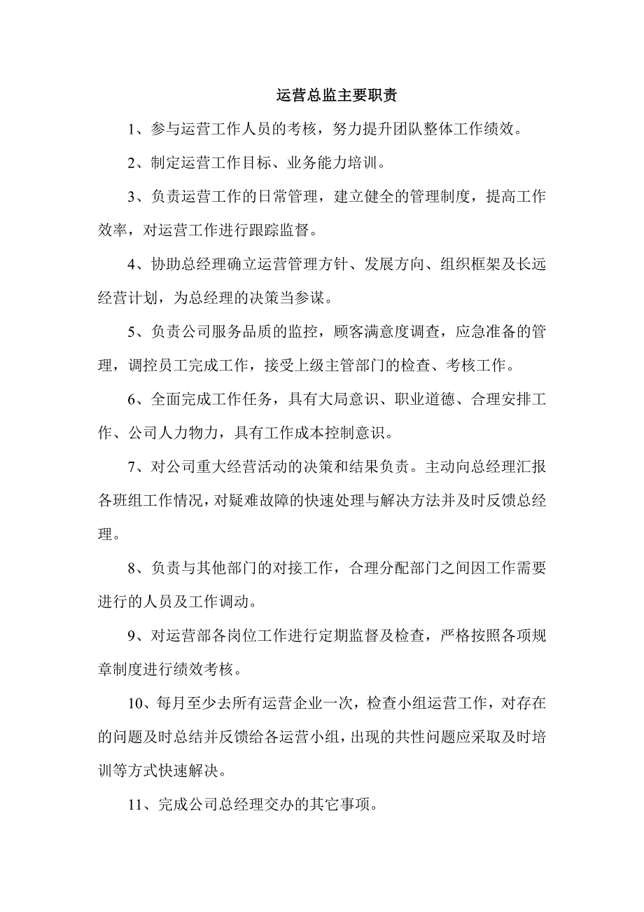 运营总监主要职责_第1页