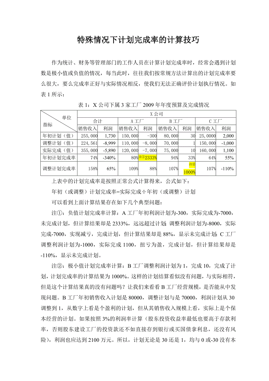 负值计划完成率的计算_第1页