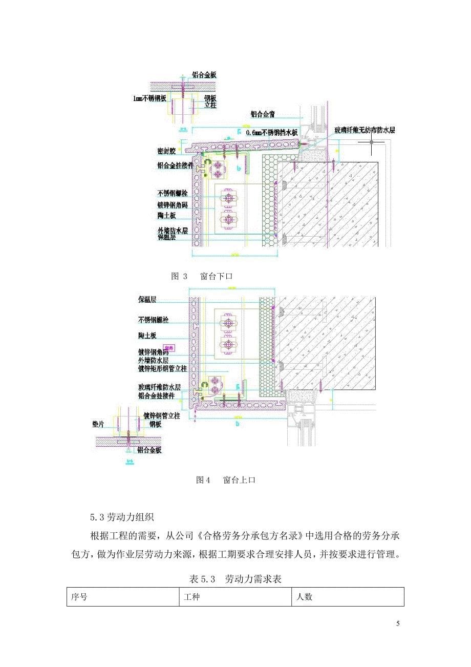 陶土板幕墙施工工法_第5页