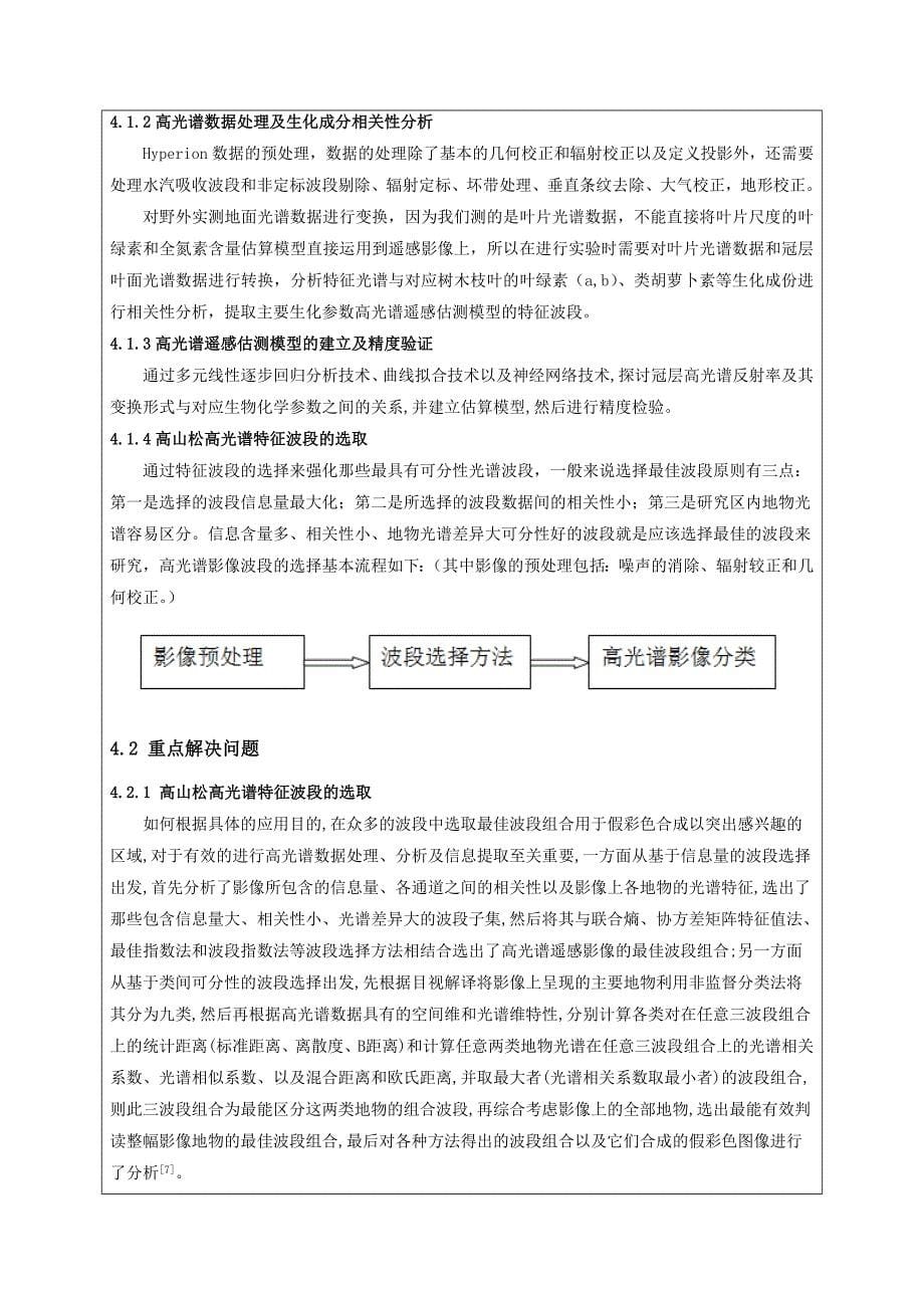 高山松生化组分高光谱遥感定量反演研究-地理信息系统毕业论文开题报告_第5页