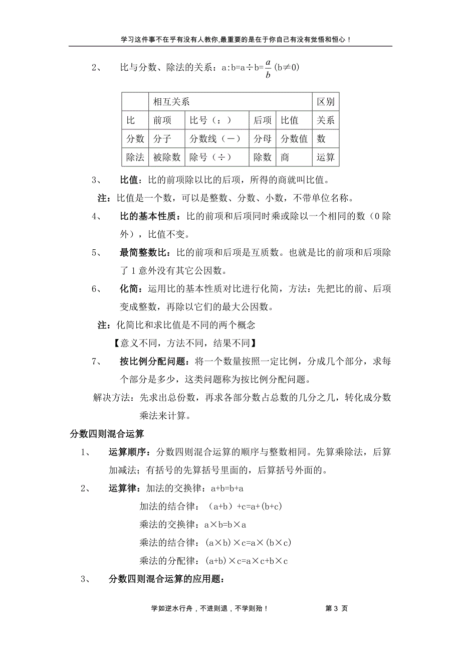 苏教版六年级数学上册知识点总结_第3页