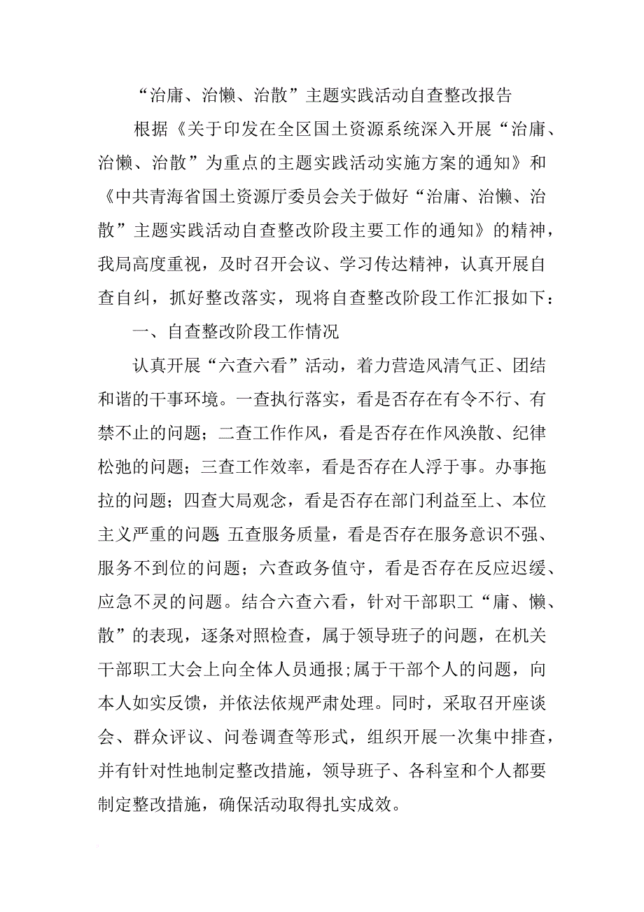 自查整改报告格式_第2页