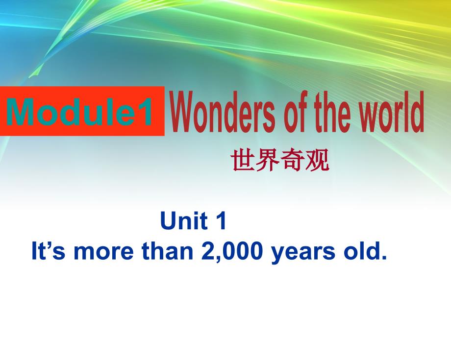 外研版英语九年级上module1unit1_第1页