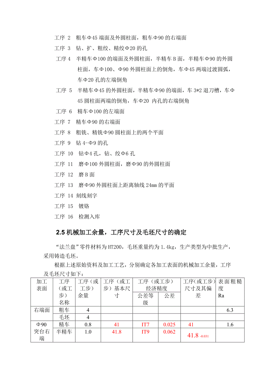 法兰盘机械加工工艺规程编制及工时定额计算_第4页