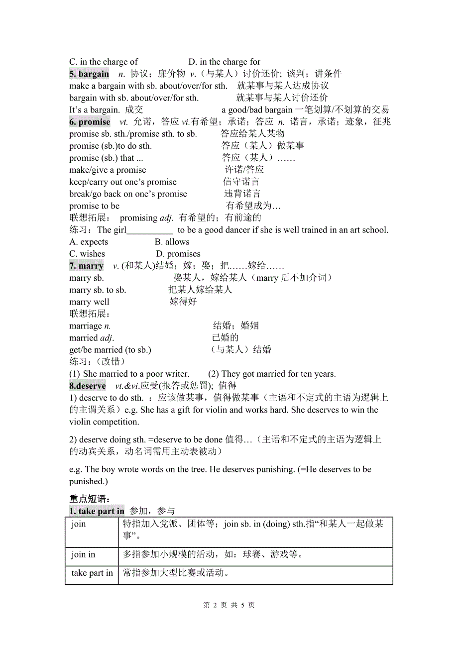 高中英语必修二unit2知识点_第2页