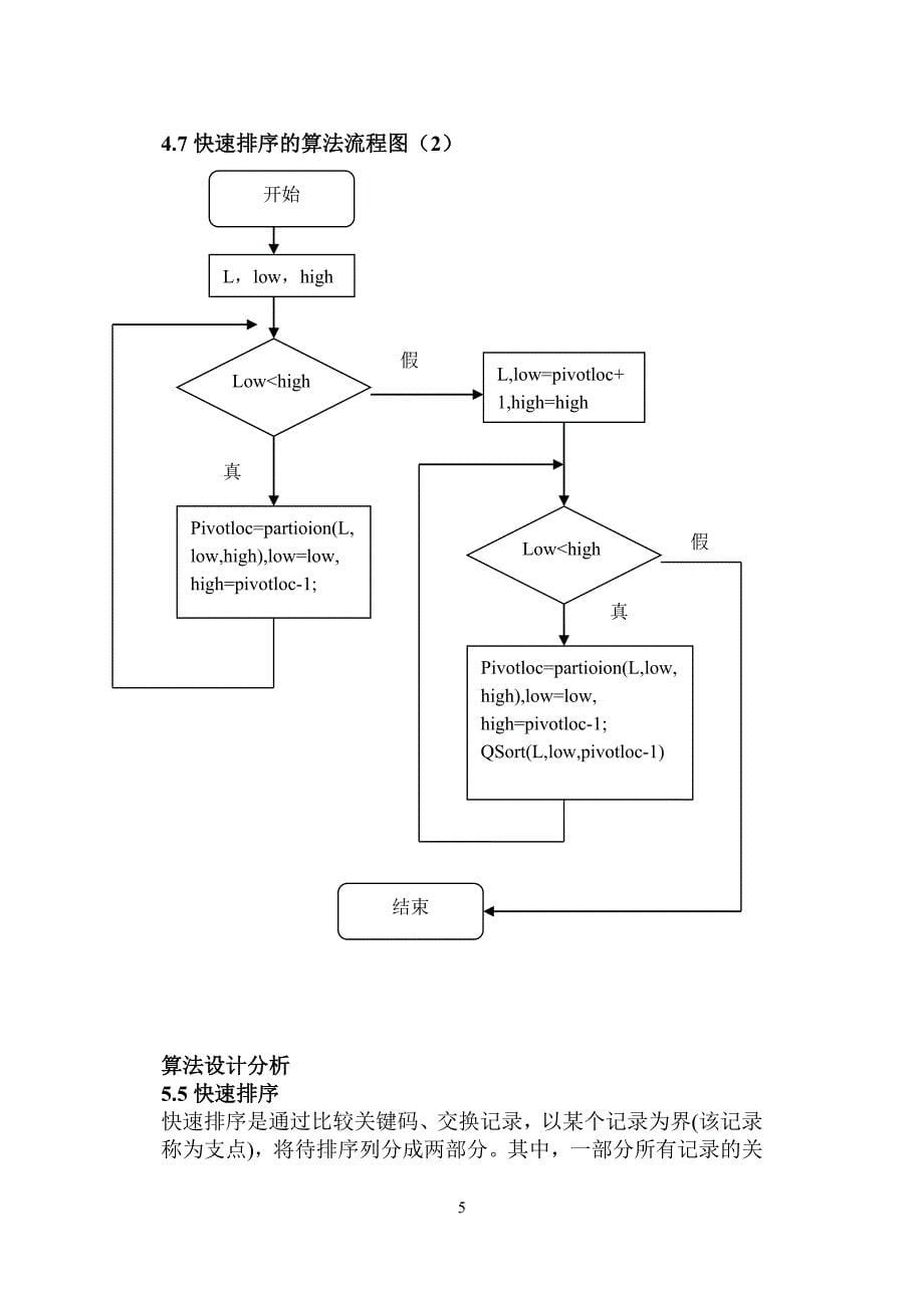 数据结构课程设计报告(各种排序实现及对比)_第5页