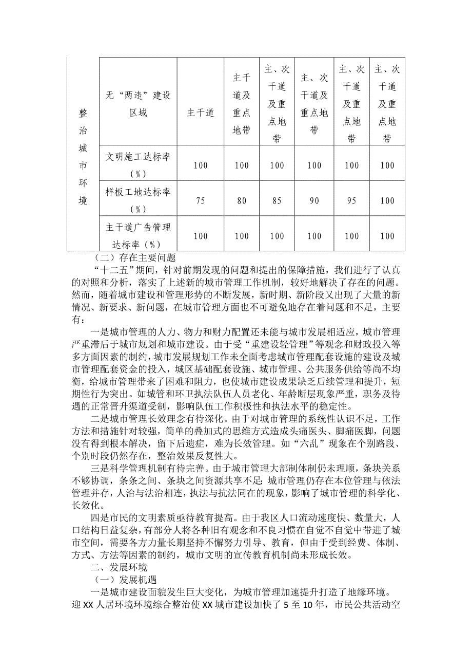 城市管理“十三五”规划_第5页