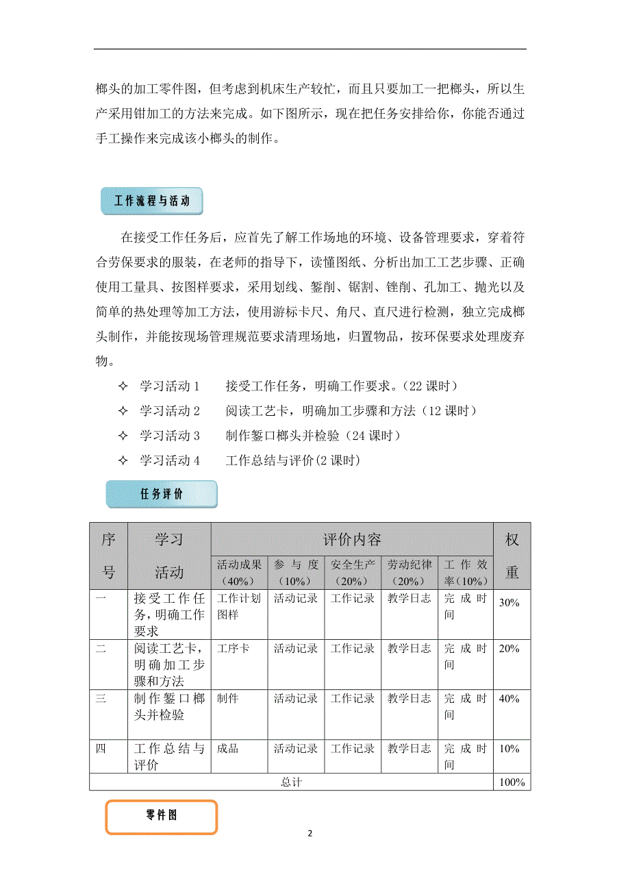 制作錾口榔头工作页_第2页