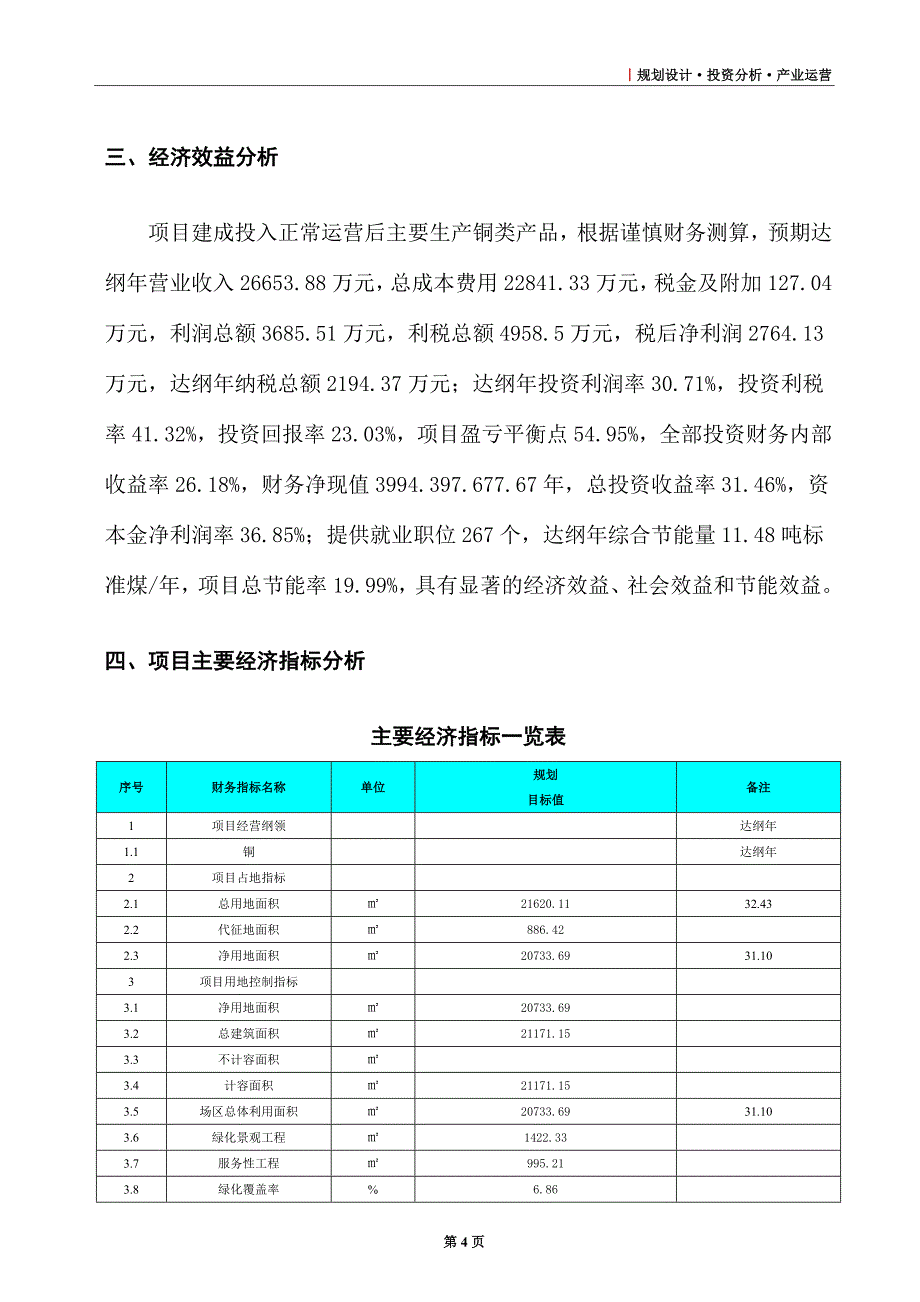 铜项目财务分析评价_第4页