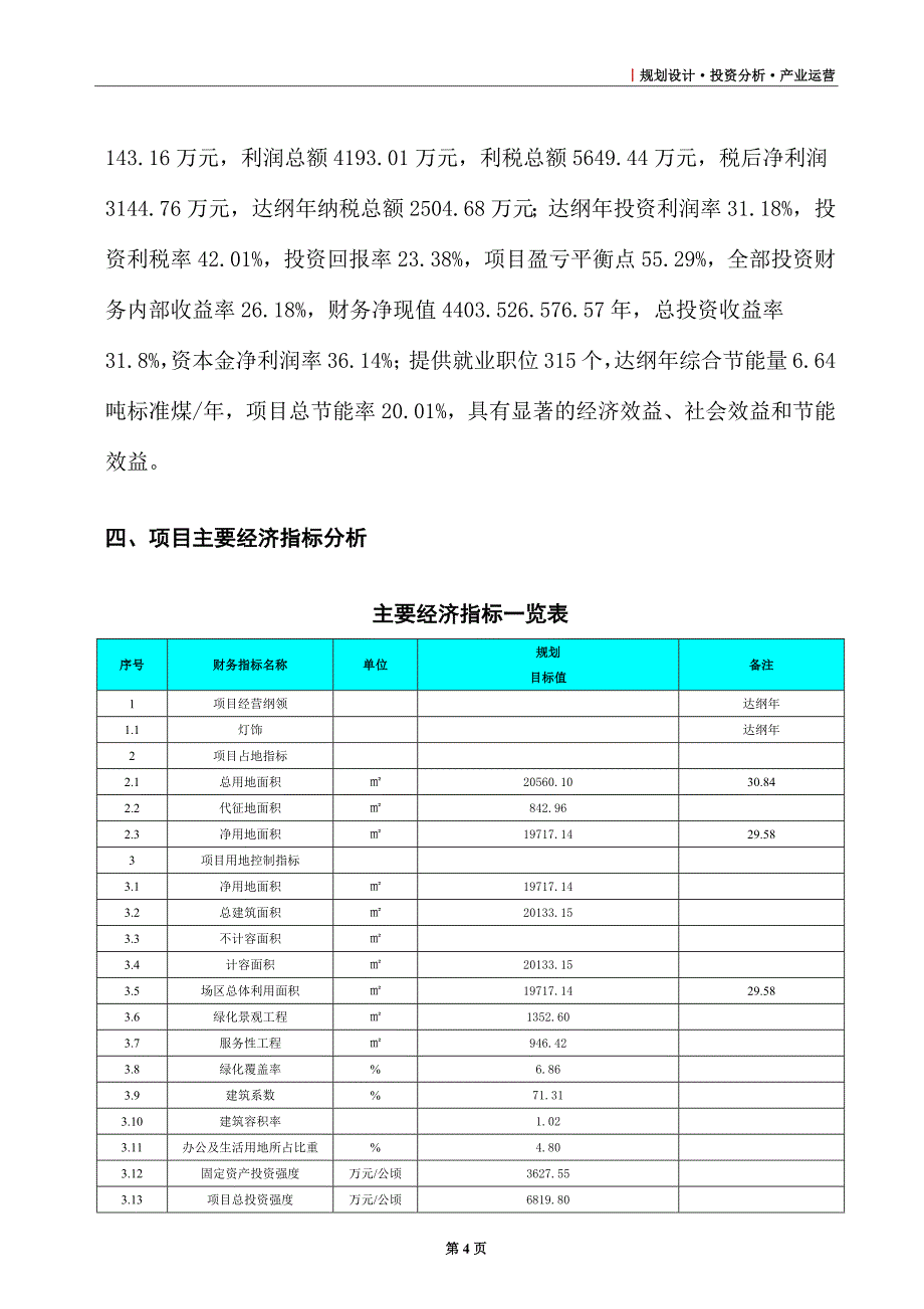 灯饰项目财务分析评价_第4页