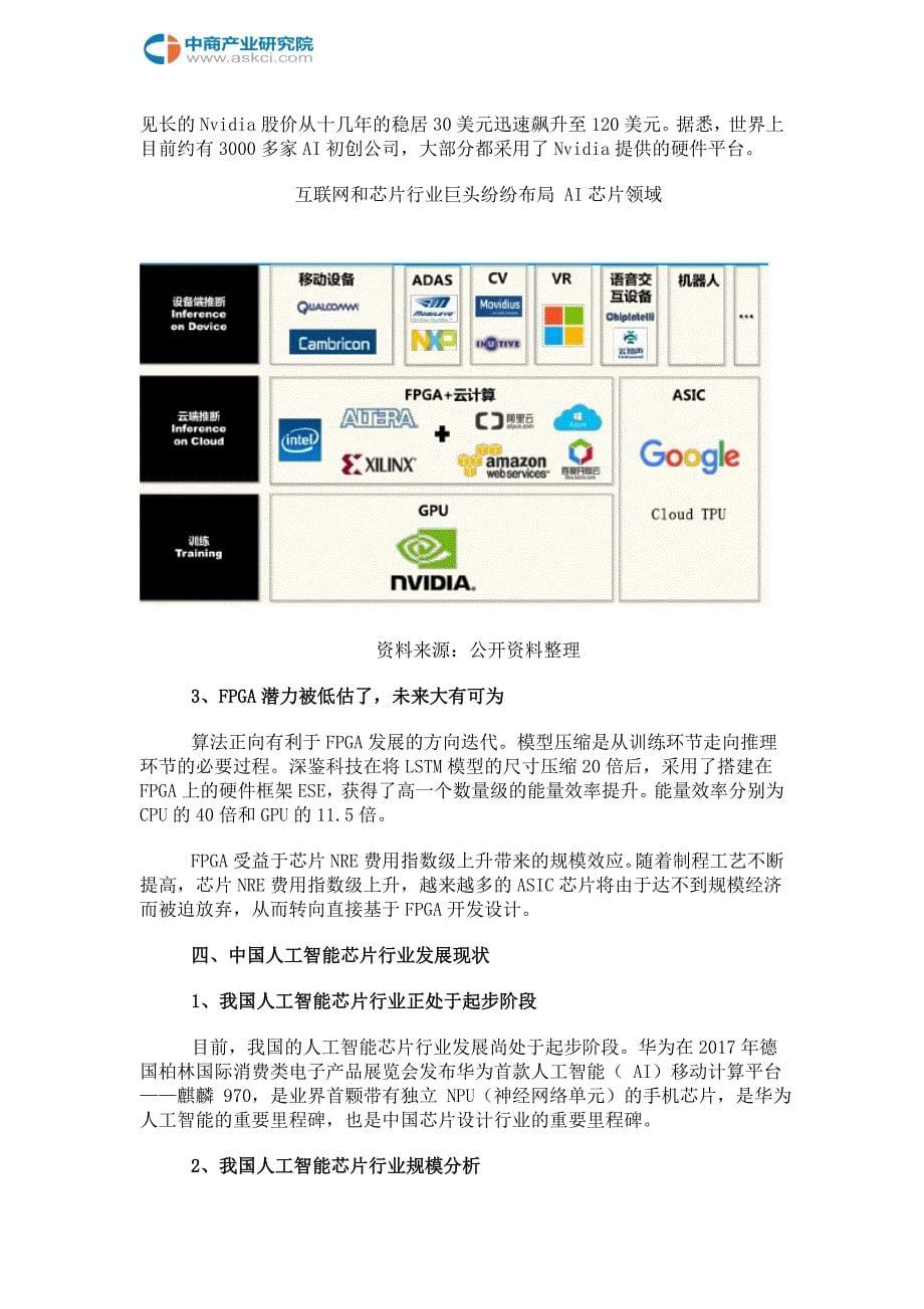 2017年全球及中国人工智能芯片行业市场前景研究报告_第5页