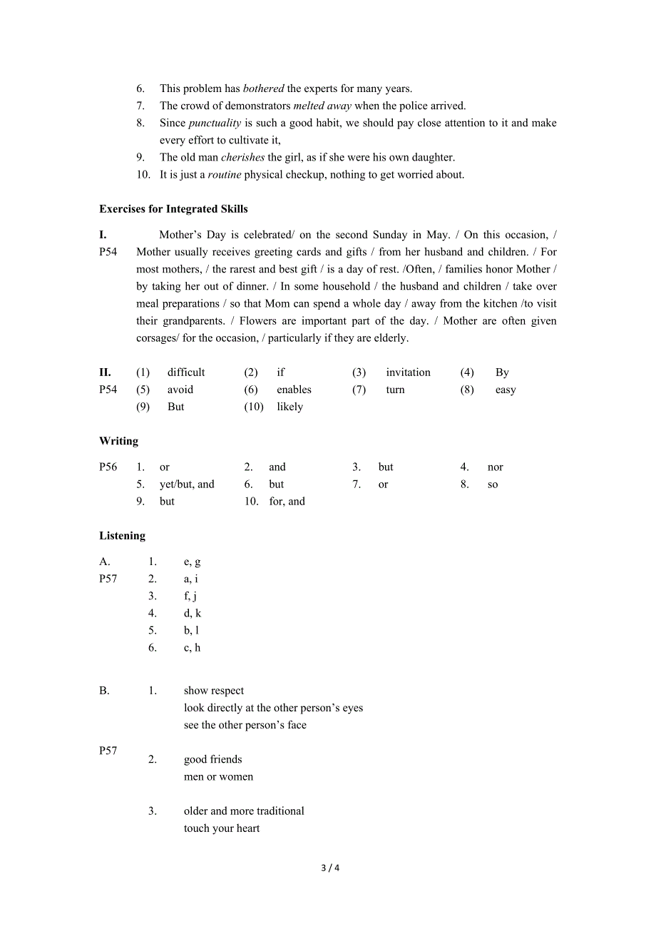 综合教程-新世纪高等院校英语专业本科生系列教材-unit-3答案_第3页