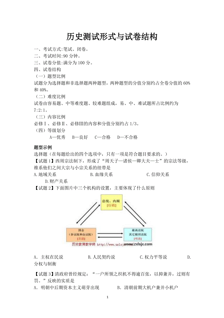 2013内蒙高二会考历史考纲,复习资料_第1页