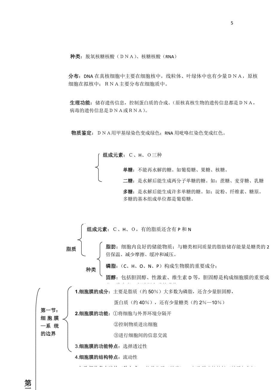 【精心总结】高中生物必修一二三会考高考必备知识点大全_第5页