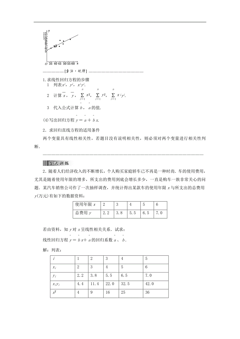 2015高中数学 2.3变量间的相关关系总结 新人教a版必修3 _第3页