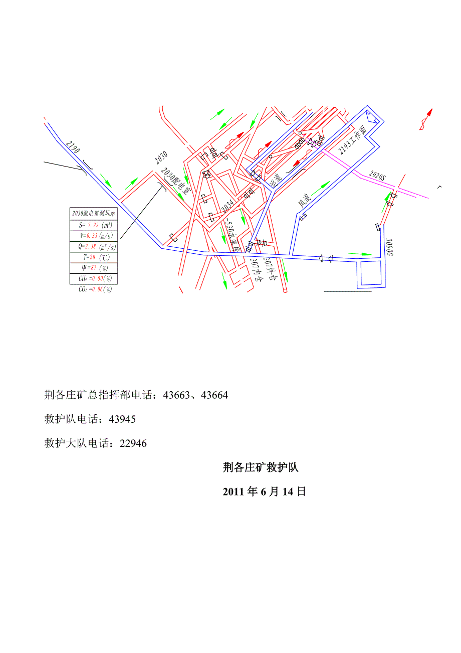 荆各庄救护队2011年井下救灾模拟实战演习预案_第4页