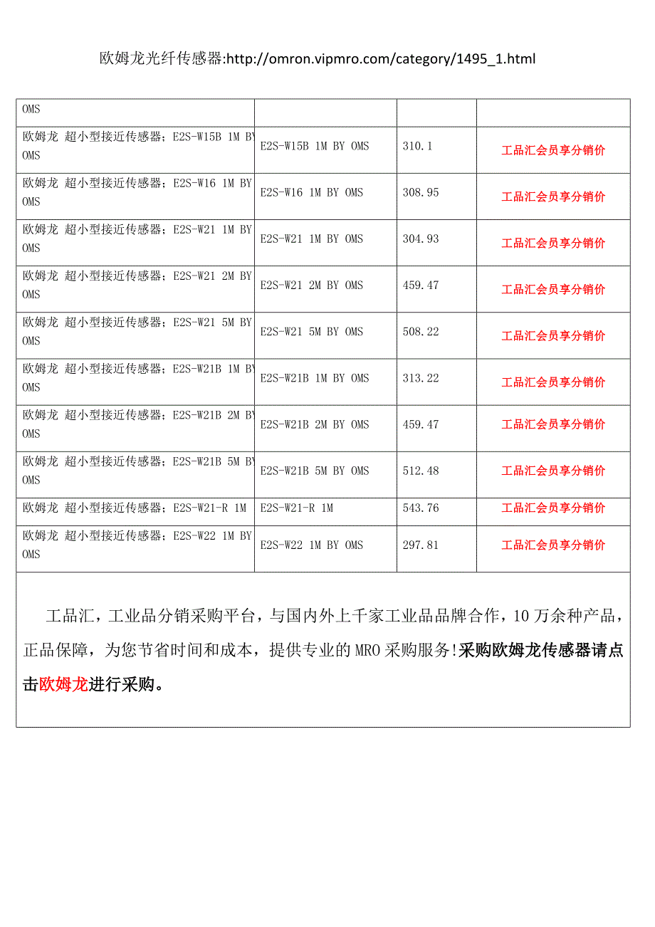 欧姆龙光纤传感器选型_第3页