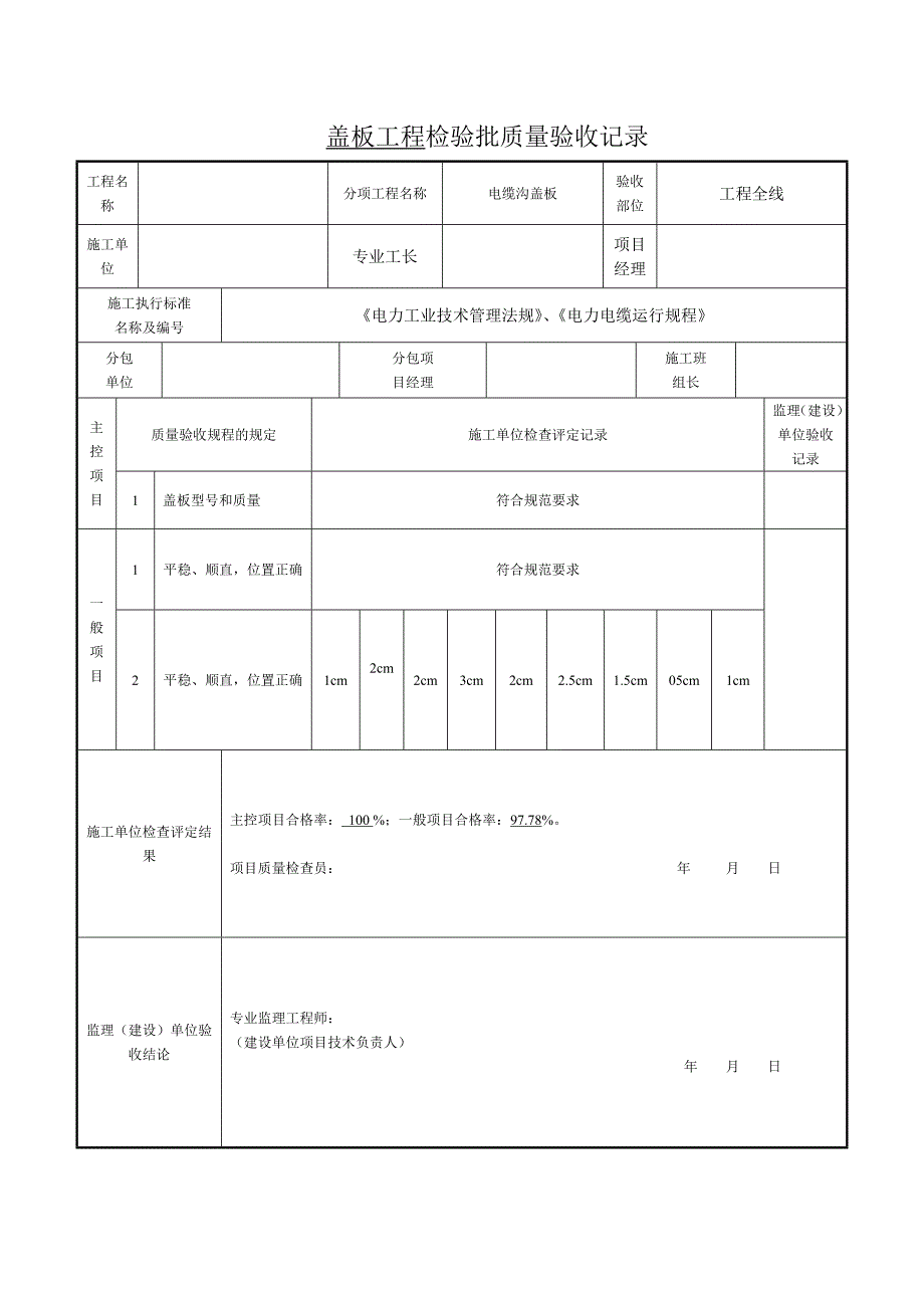 盖板工程检验批_第1页