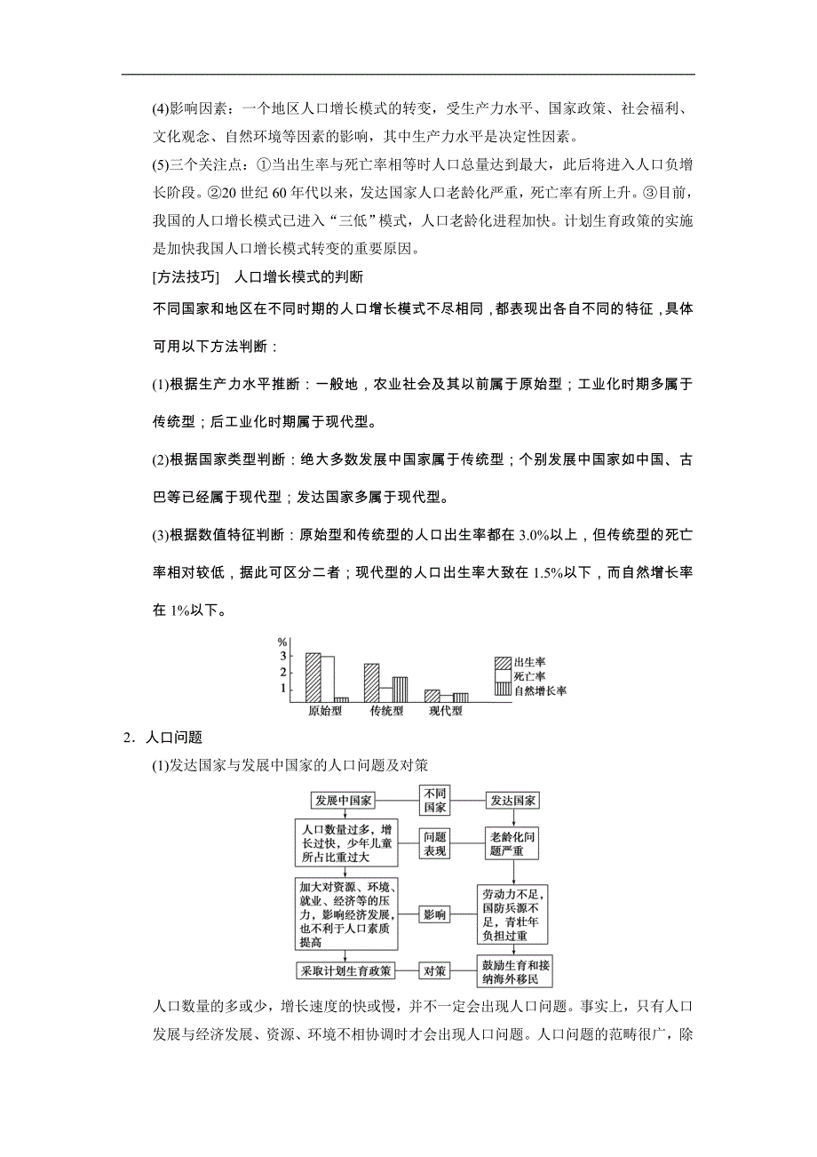 2015届高考地理（人教版）一轮复习配套文档：必修2 第一章 第1讲　人口的数量变化与人口合理容量_第3页