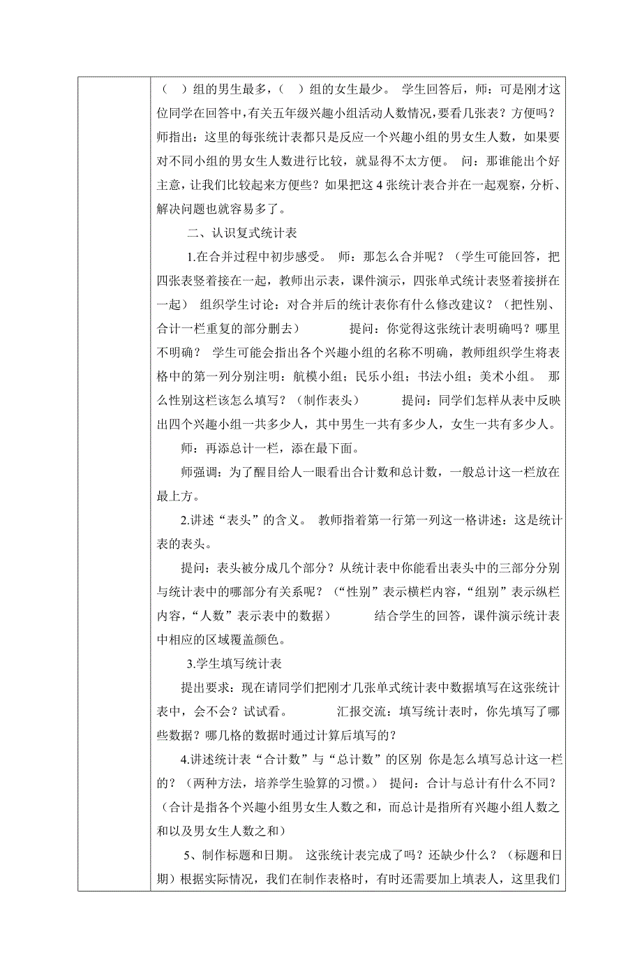 五 年级 数学 学科集体备课记录_第4页