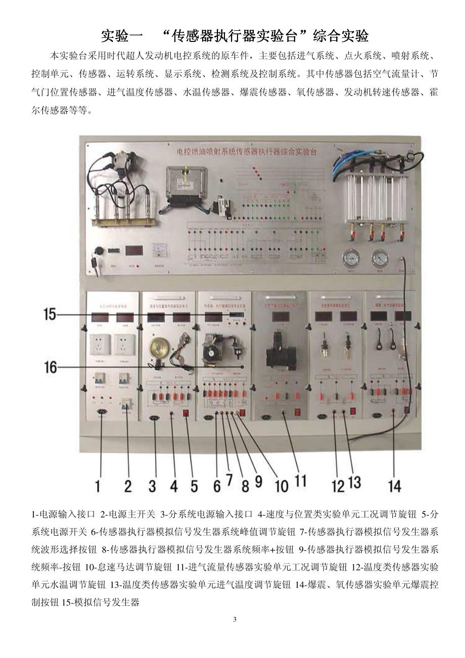 湖北汽车工业学院《汽车电子控制技术》实验指导书精简版四个实验_第4页