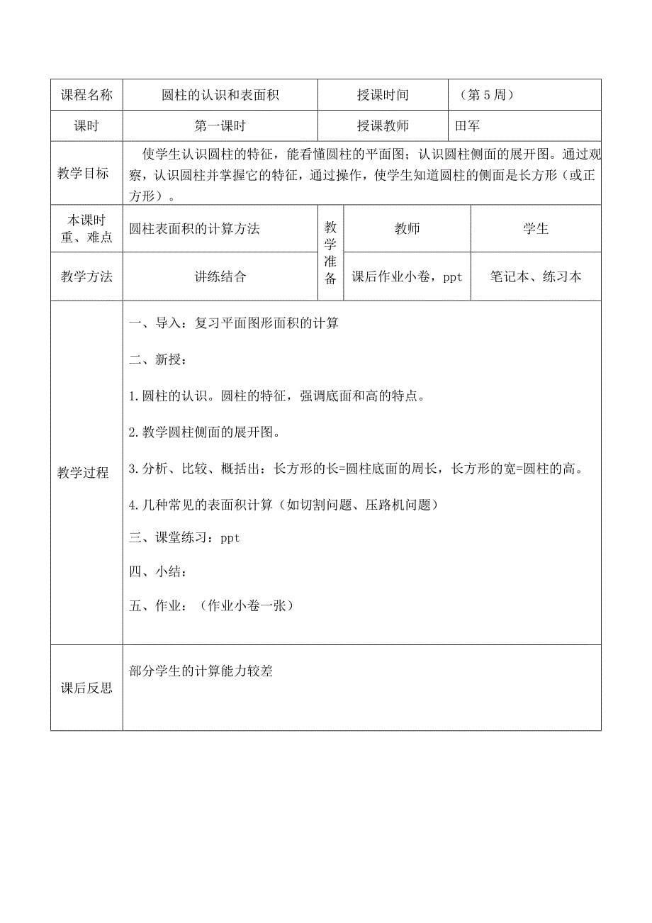 六年级数学下同步教案_第5页