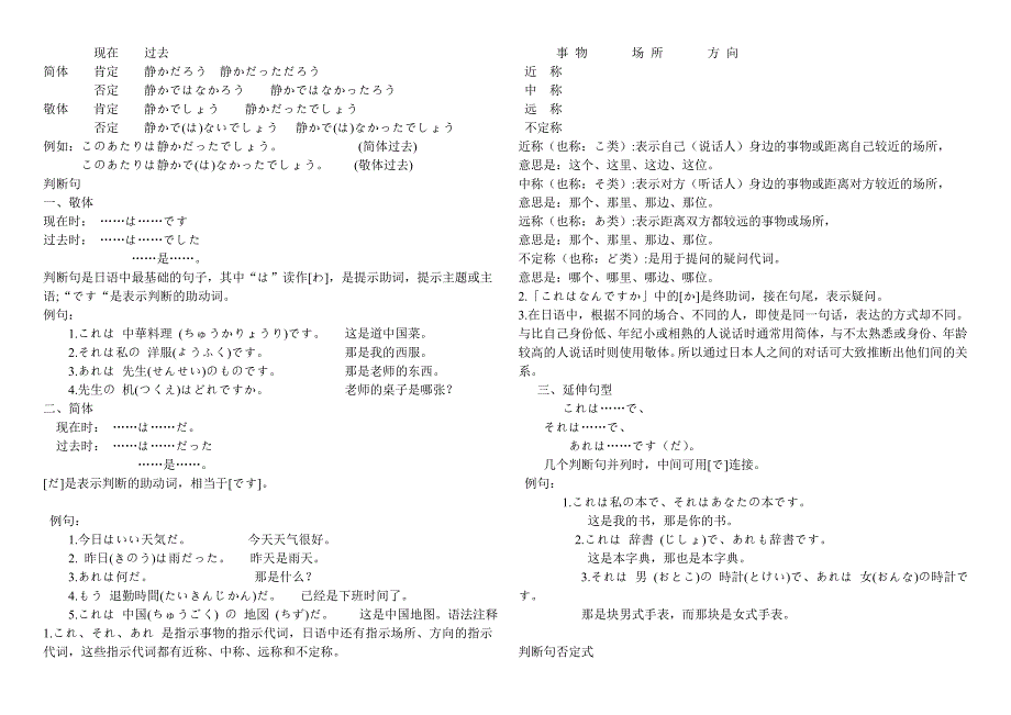 日语敬语语法小结_第2页