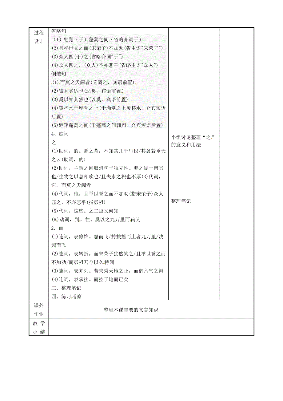 江苏省徐州市贾汪区高中语文 专题四 逍遥游教案2 苏教版必修5_第3页