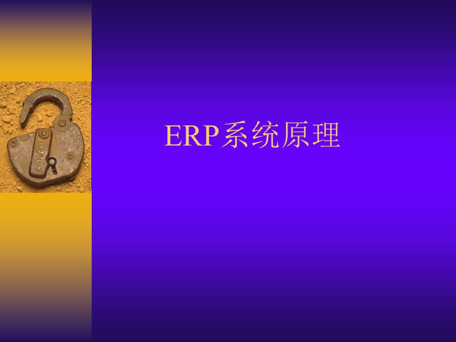 erp系统原理_第1页