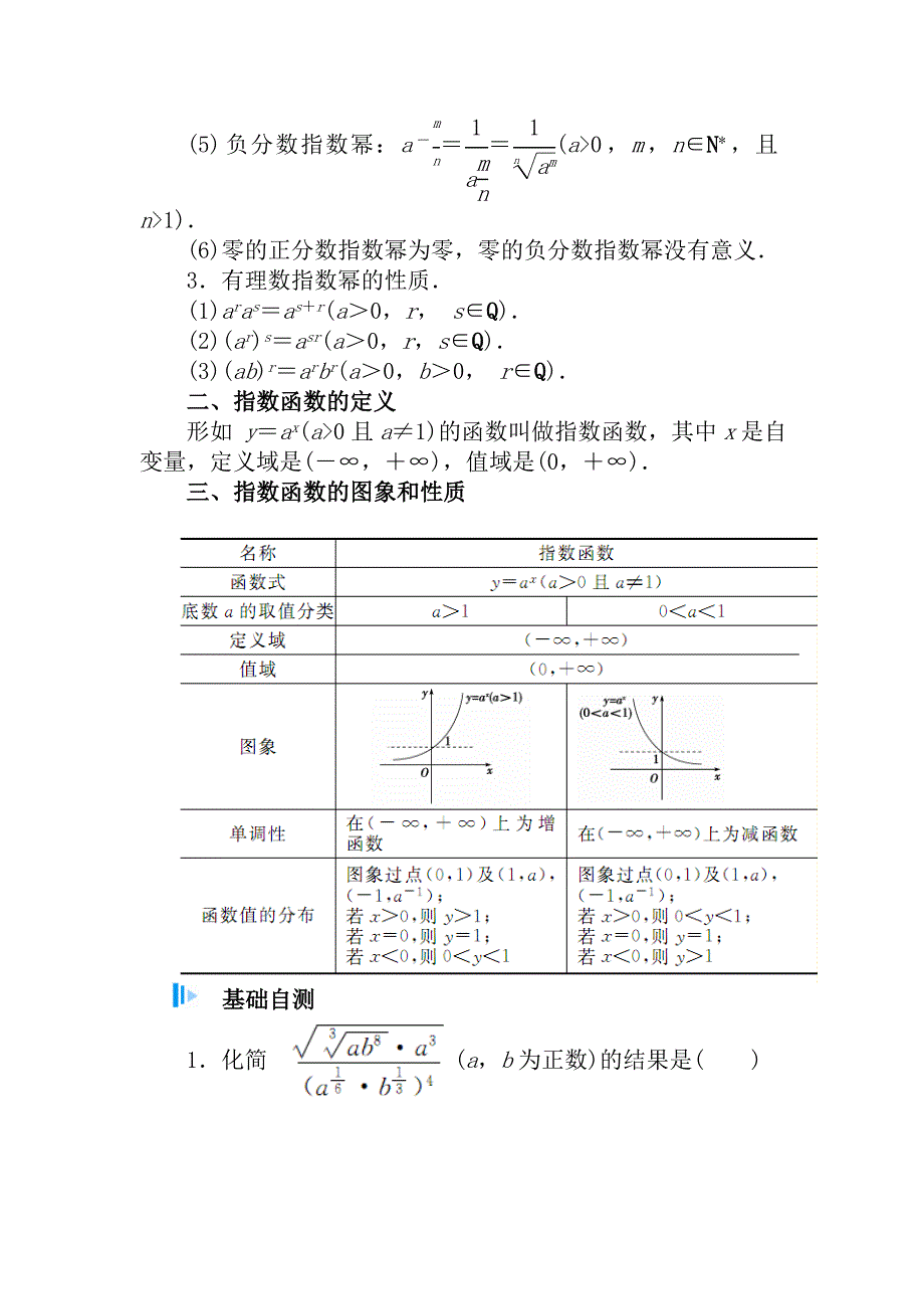 2015届高考数学（理）基础知识总复习名师讲义：第2章 第5节 指数与指数函数_第2页