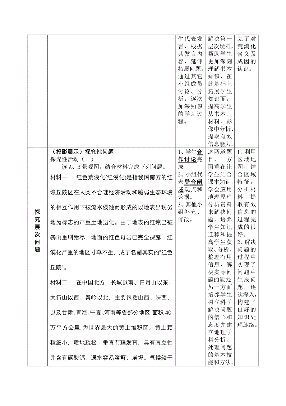 荒漠化的危害与治理说课稿_第3页