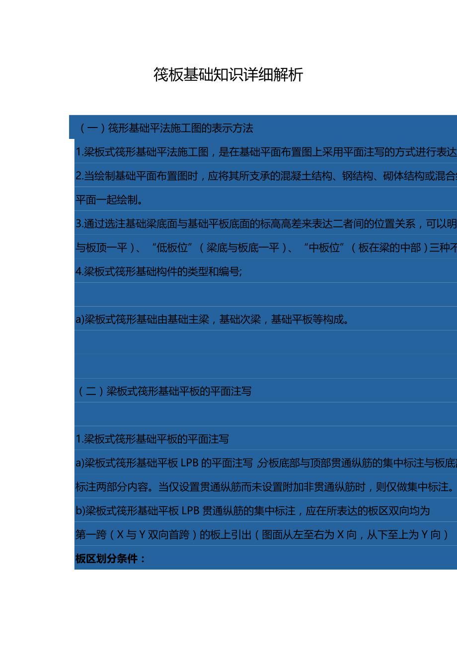 筏板基础知识详细解析_第1页