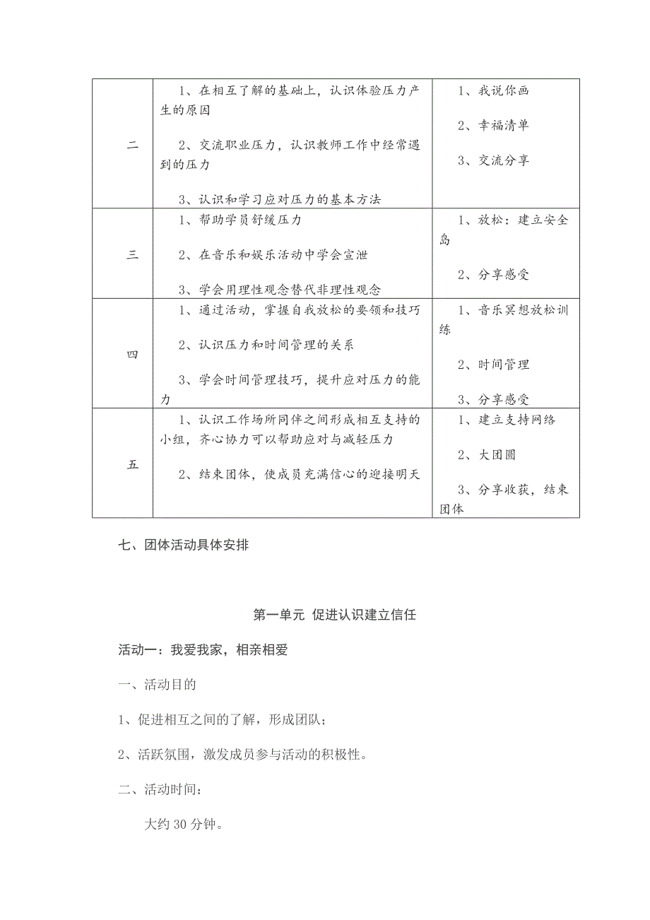 团体心理辅导活动方案(减压) （二）_第2页