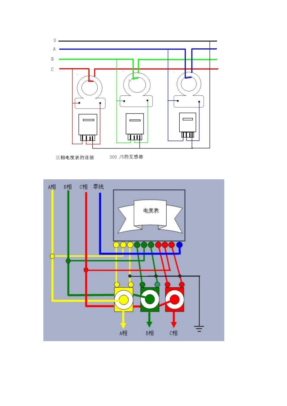 三相四线制有功电度表电流互感器接线图_第1页