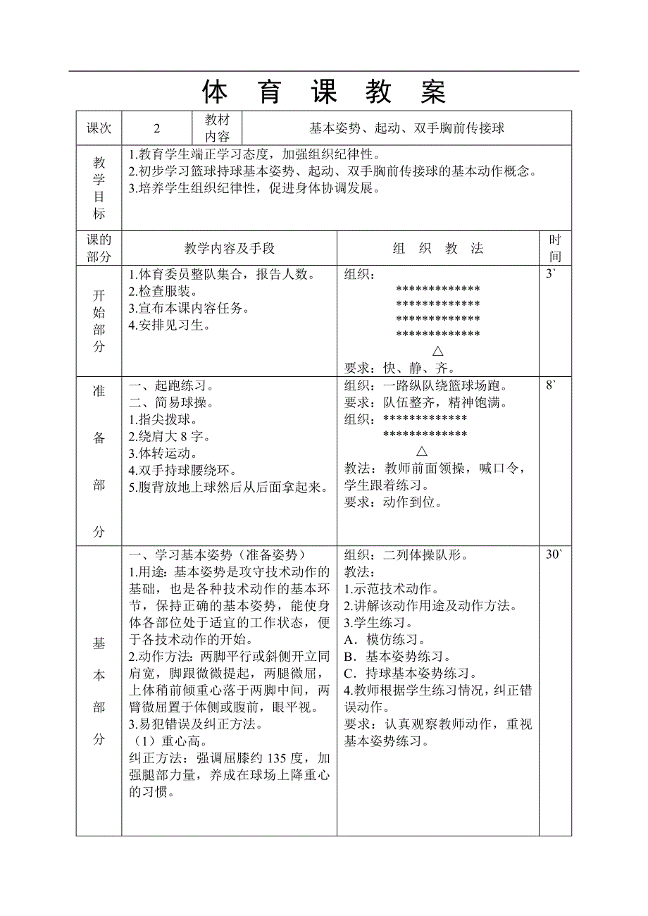 中学篮球社团教案-全套_第3页