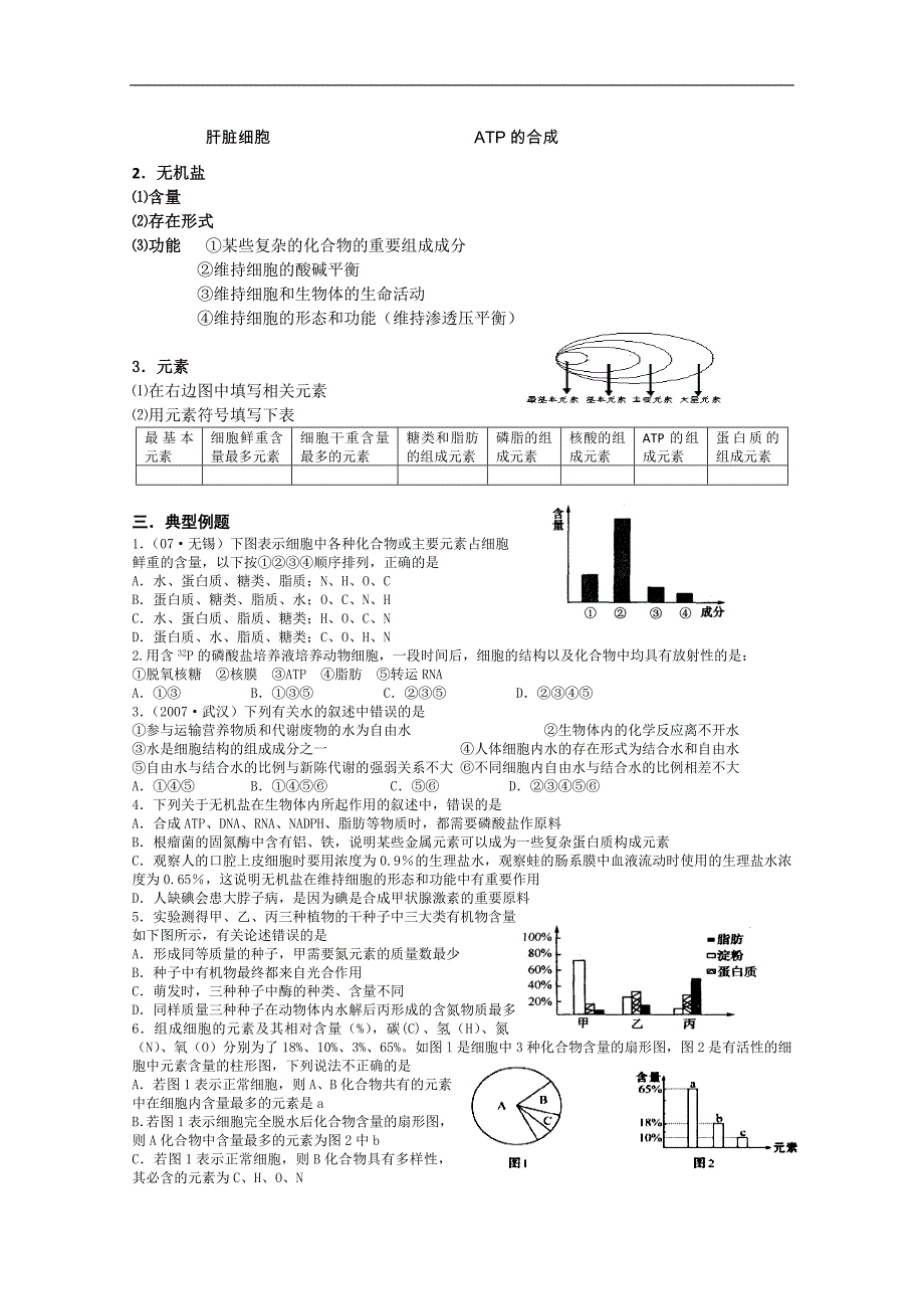 江苏省高三生物总复习学案1-4水盐_第2页