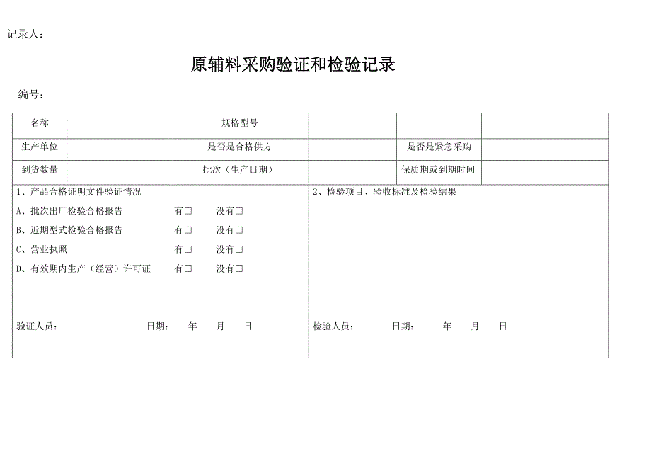 云南省食品生产企业食品安全管理台账通用_第2页