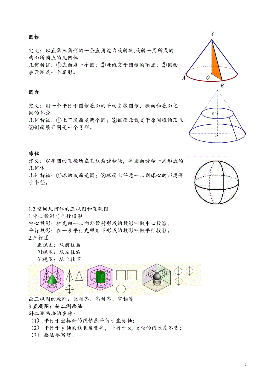 高中数学必修2知识点总结归纳整理_第2页