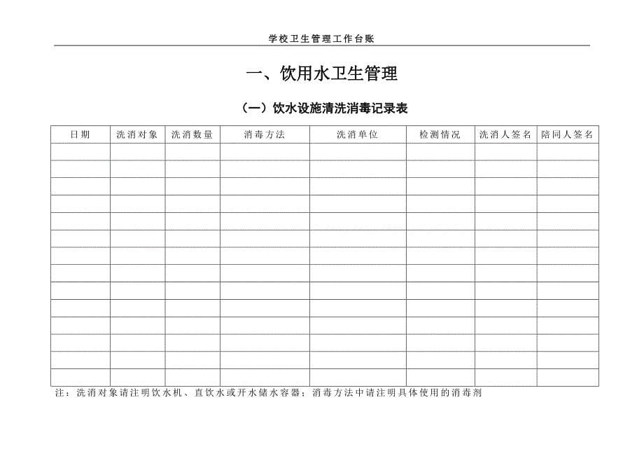 学校卫生管理工作台帐范本_第5页