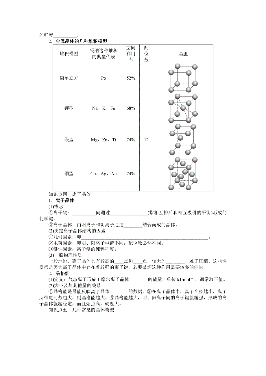 【步步高】2015高考化学（浙江专用）一轮学案58晶体的结构与性质_第2页