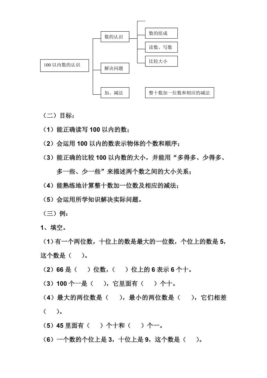 一年级下册数学期末复习提纲1_第5页