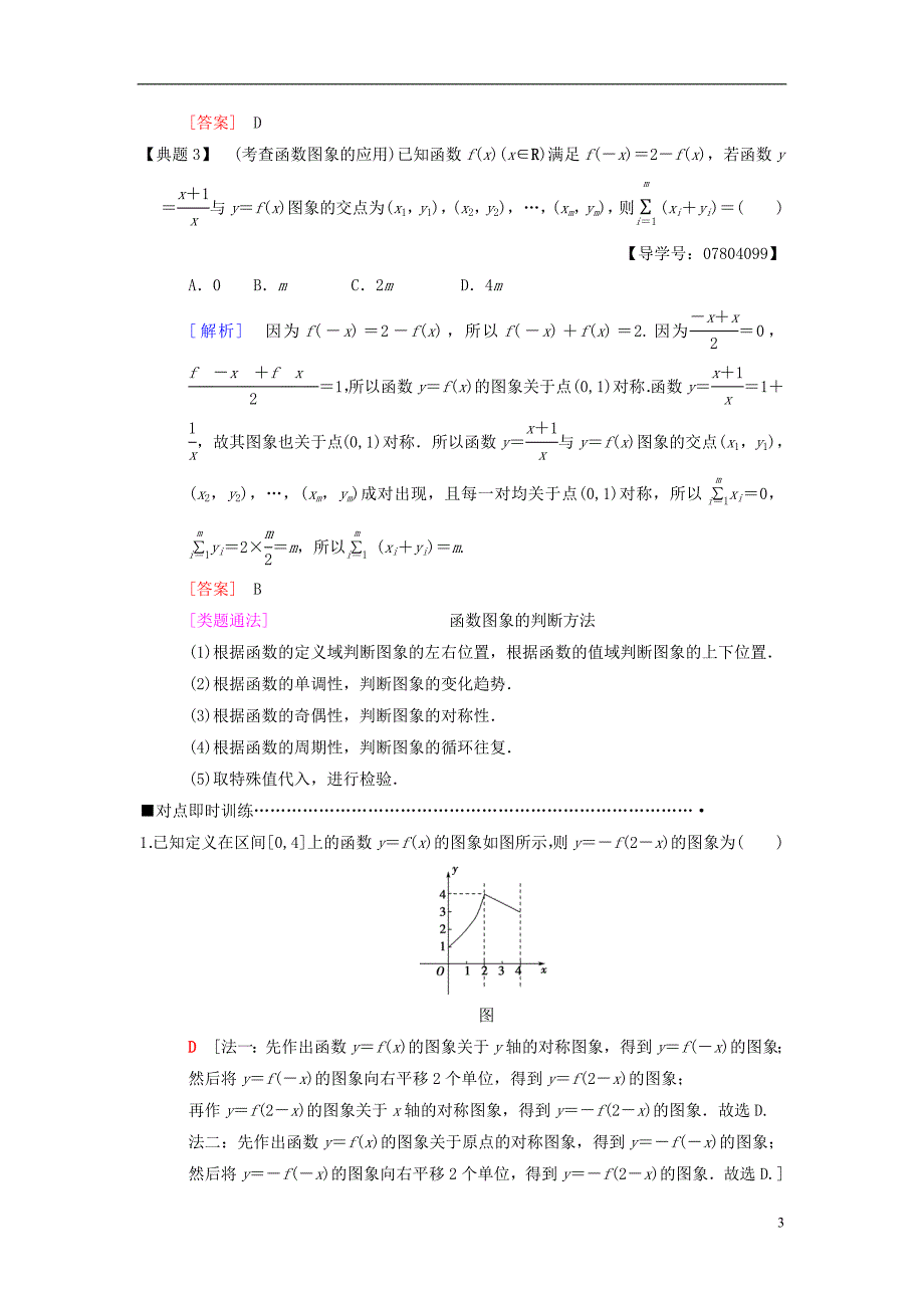 2018版高考数学二轮复习第1部分重点强化专题专题6函数与导数第14讲函数的图象和性质教学案理_第3页