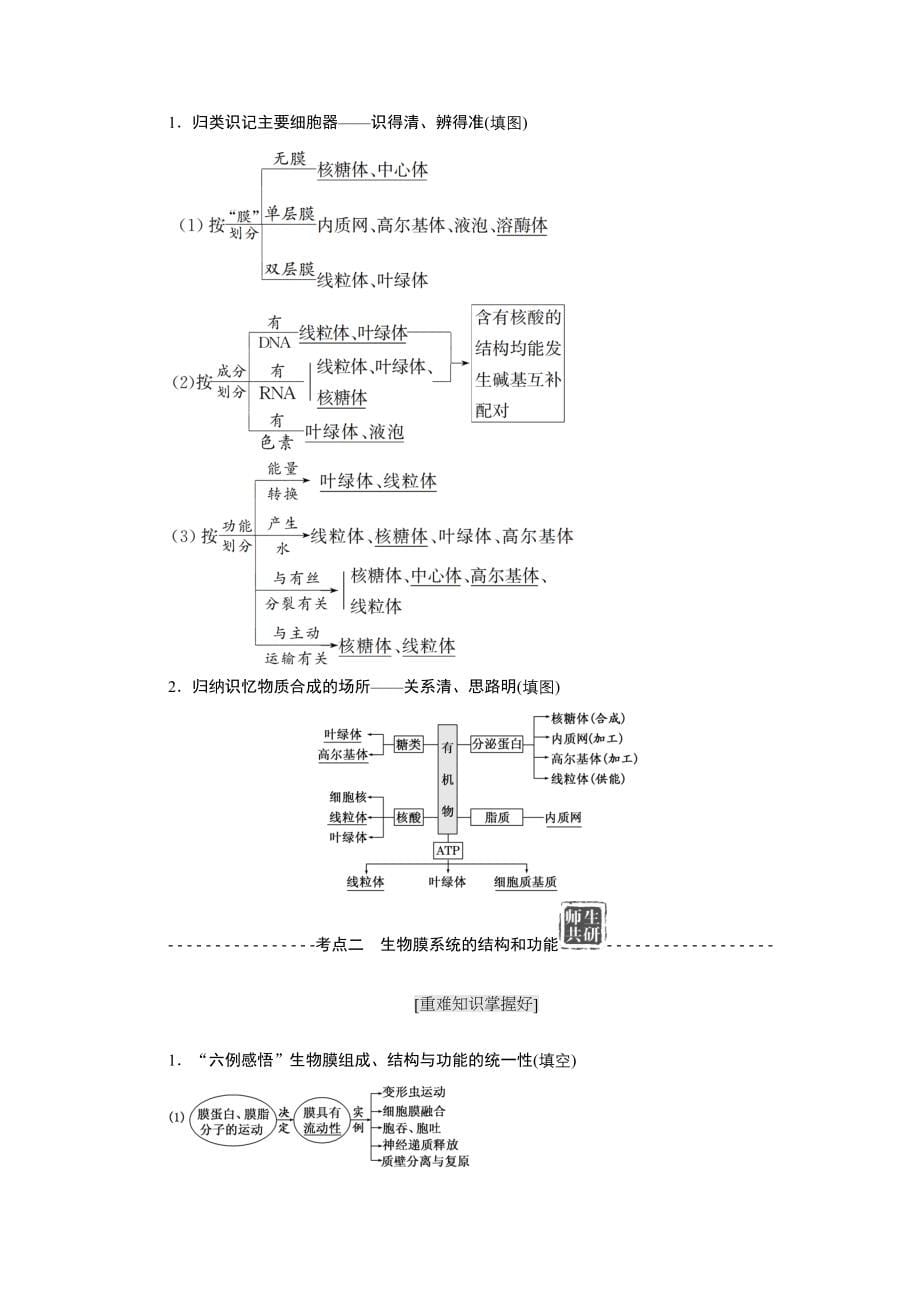 高中生物知识网络汇总 高中生物知识点汇总  二轮复习  专题复习_第5页