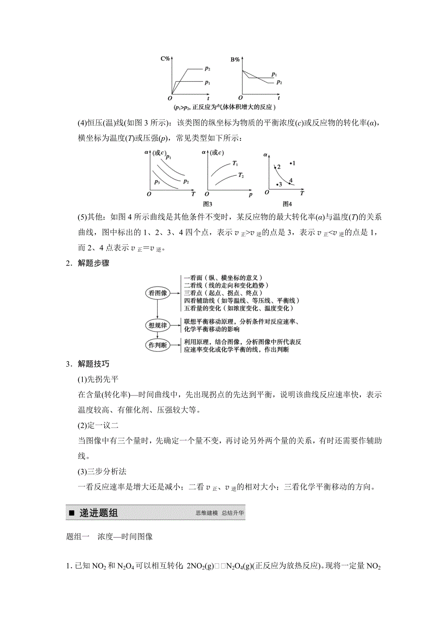 【步步高】2015高考化学（苏教浙江）一轮文档：专题讲座七用数形结合的思想探究化学平衡图像_第2页